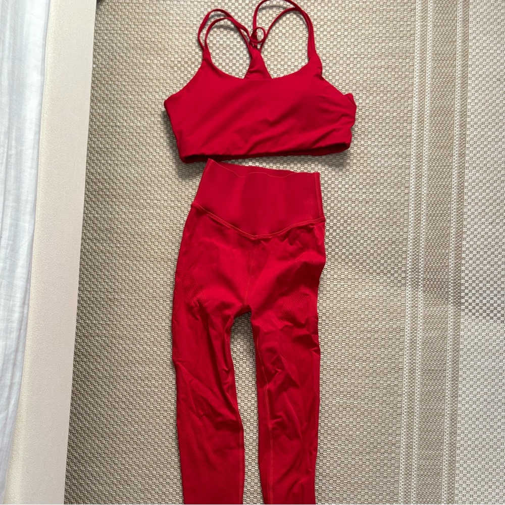 red athletic set FABLETICS